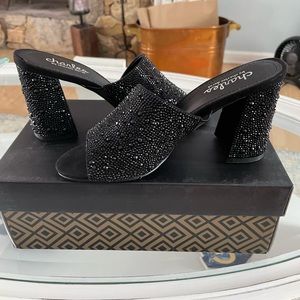 Brand new Charles David beaded mules